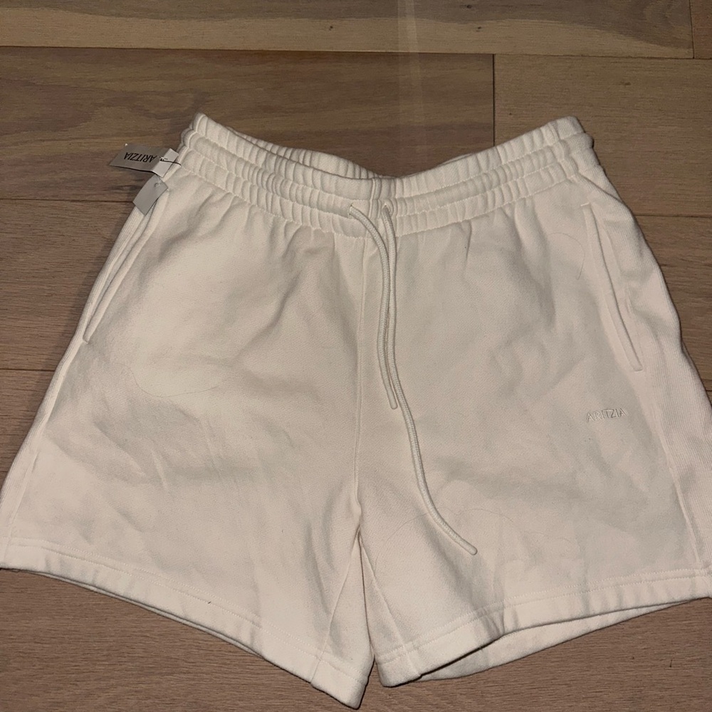 Aritzia White Athletic Shorts